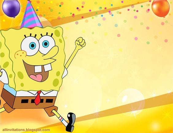 Tarjetas de Bob Esponja de cumpleaños