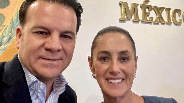 Esteban Villegas y Claudia Sheinbaum