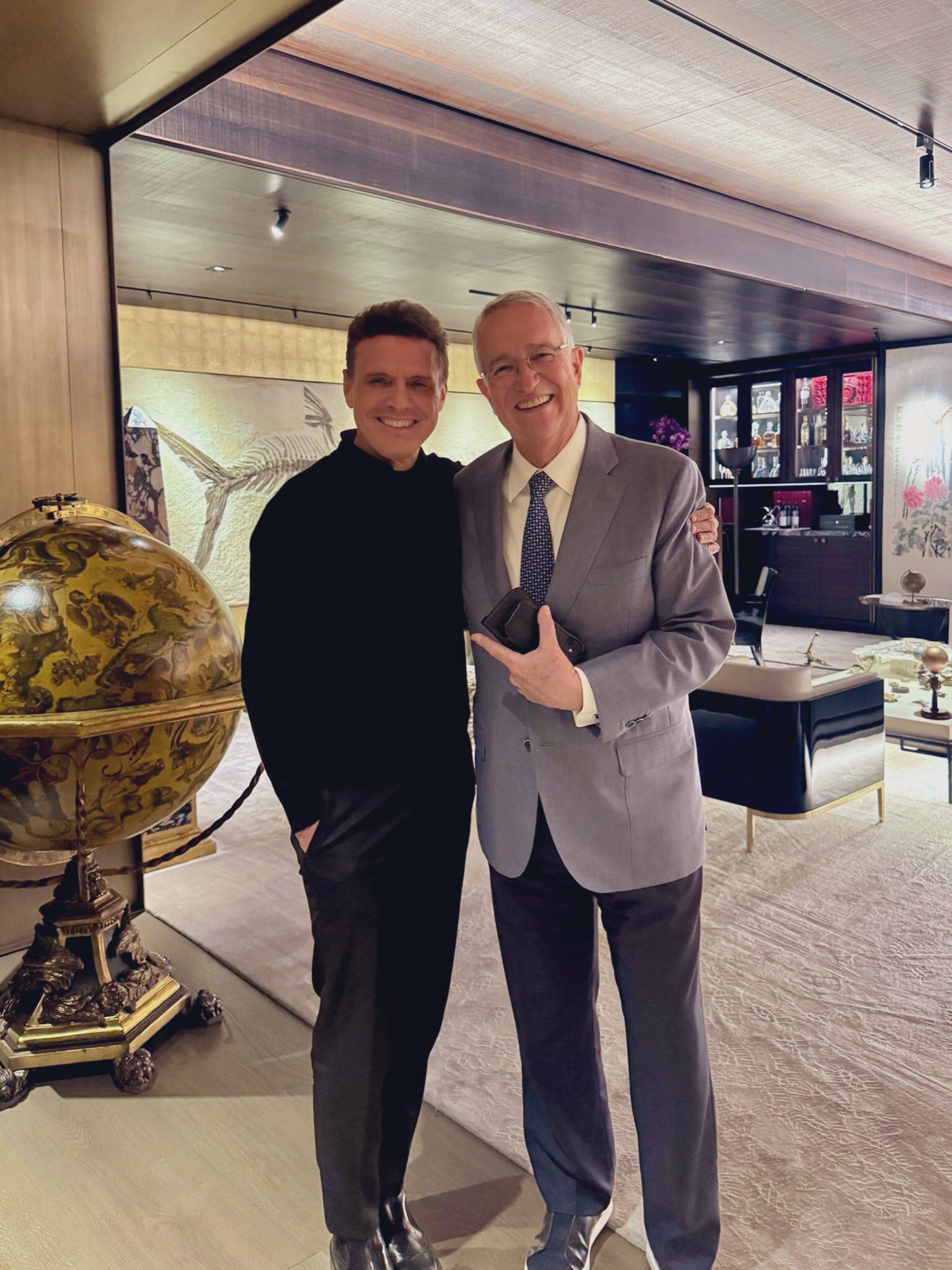 Luis Miguel y Ricardo Salinas Pliego