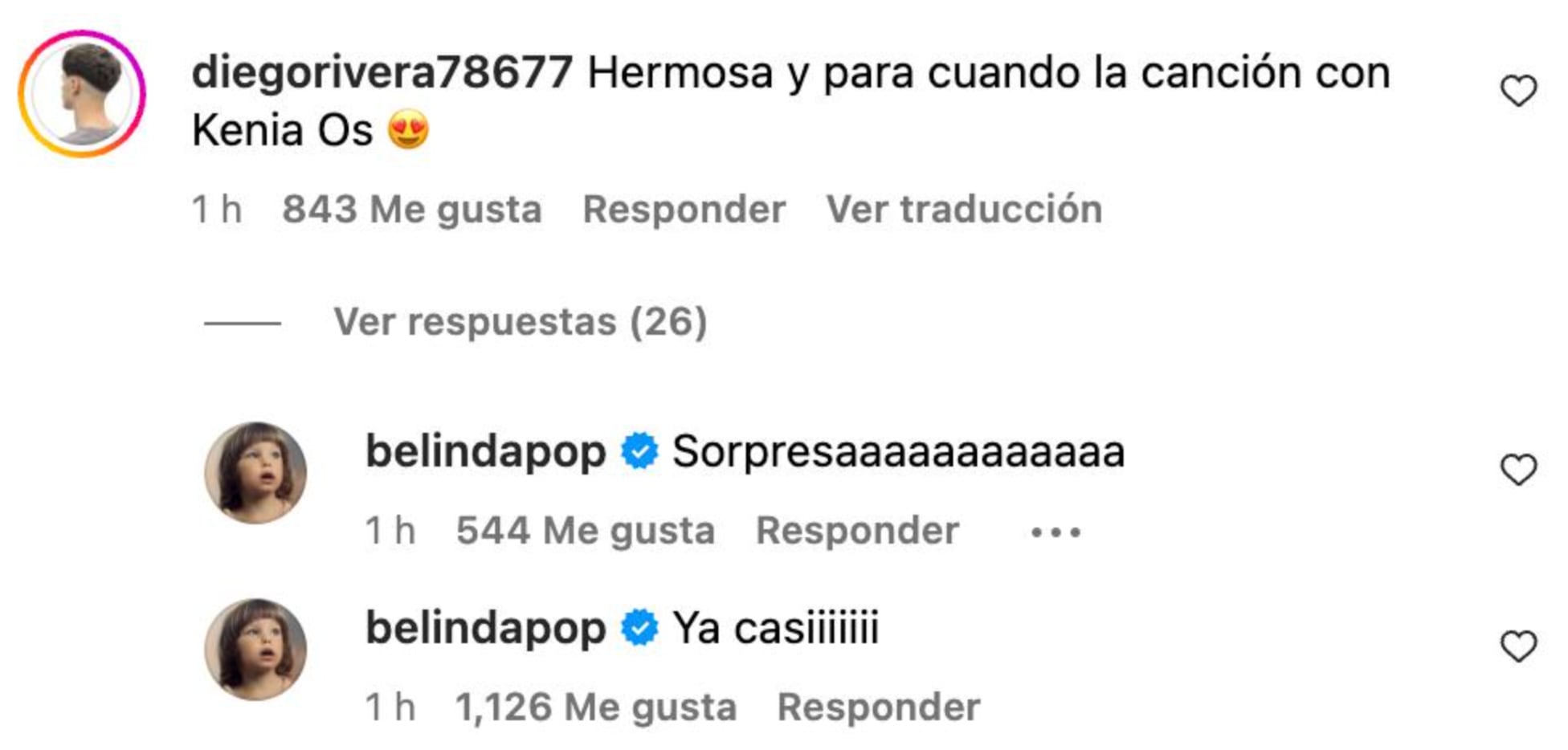 Belinda confirma que colaboró con Kenia Os