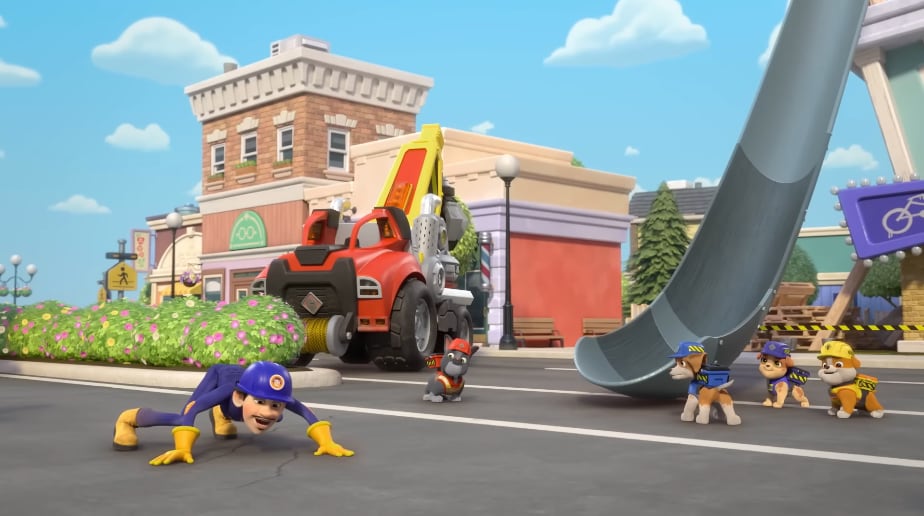 Rubble y Equipo de Paw Patrol por Día Internacional de las Familias