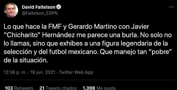 Tuit David Faitelson