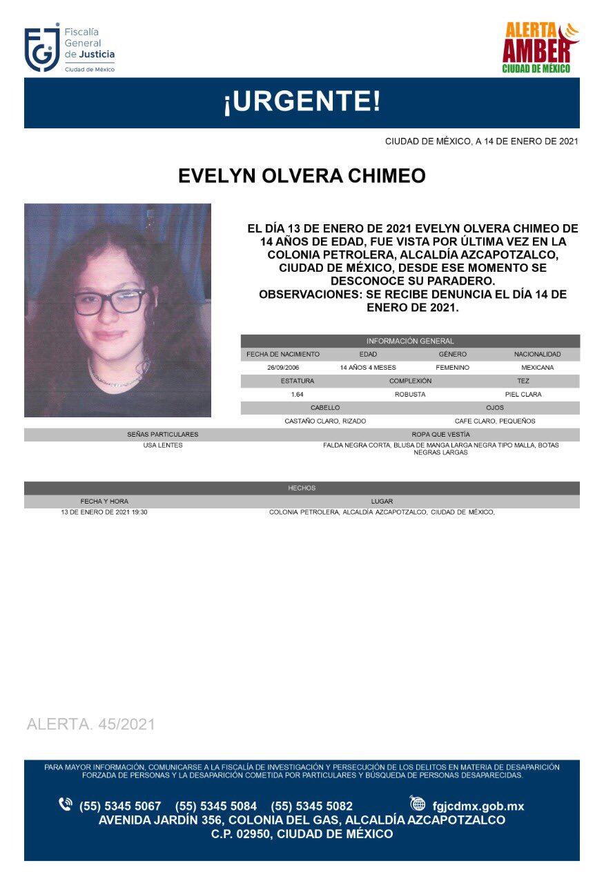 Ficha de búsqueda de Evelyn