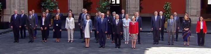 AMLO recibe al presidente de Alemania, Frank-Walter Steinmeier, en Palacio Nacional