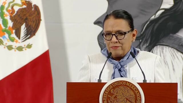 Rosa Icela Rodríguez en la conferencia mañanera