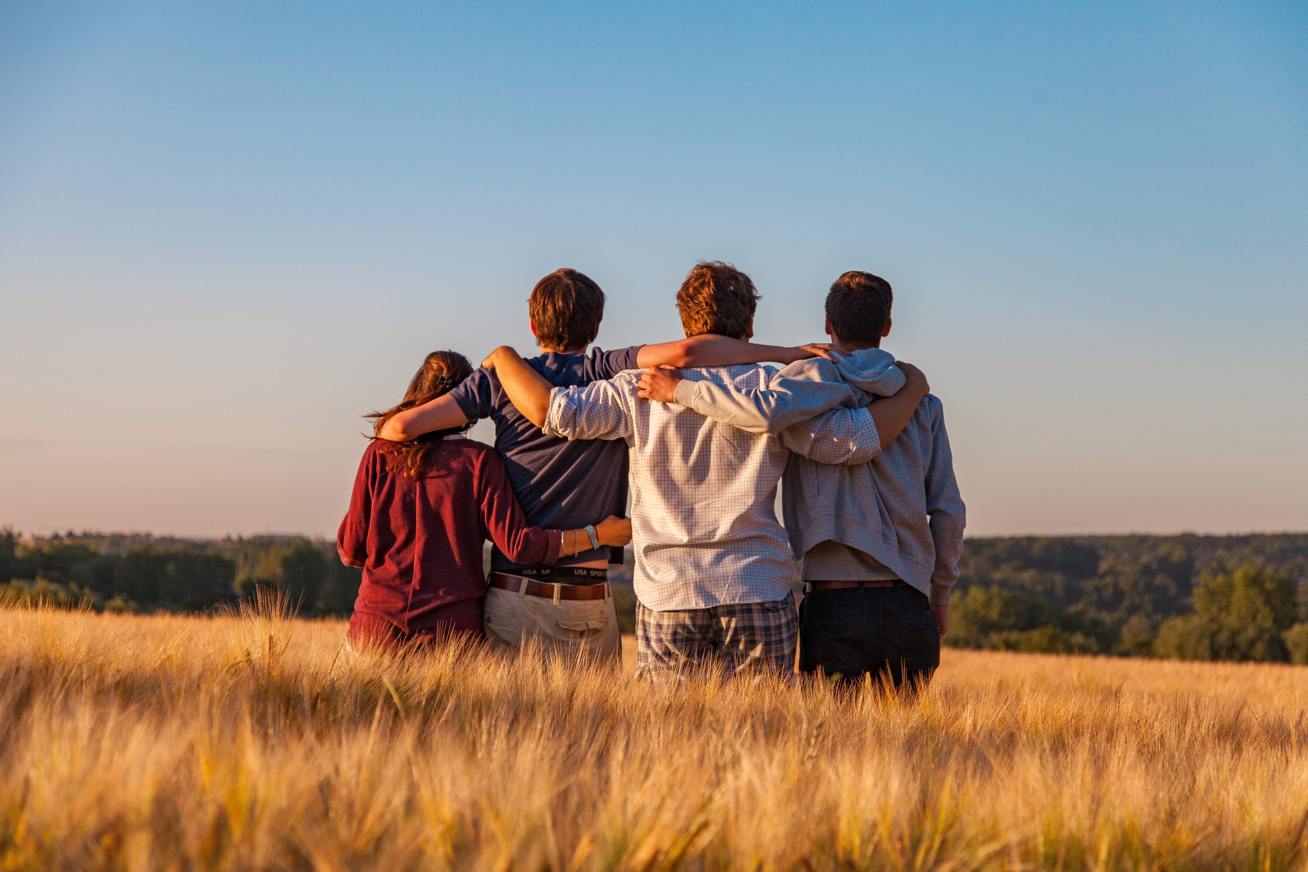 Amigos en el campo