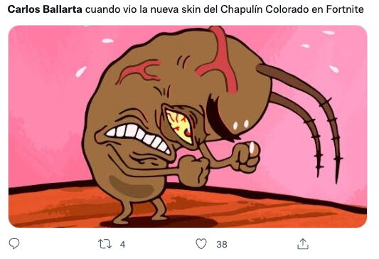Memes de Carlos Ballarta tras la llegada del Chapulín Colorado a 'Fortnite'