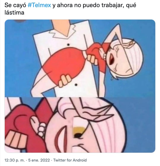 Meme de la caída de Infinitum de Telmex