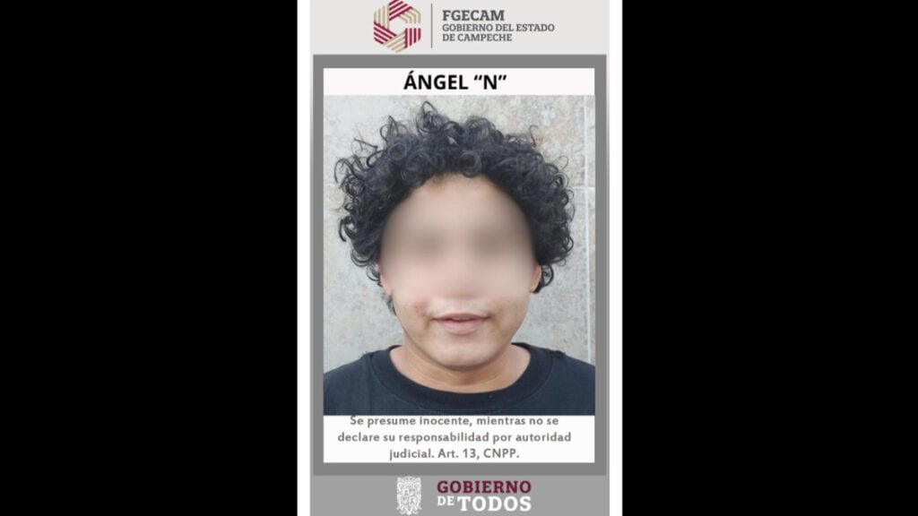 Ángel "N", integrante de "La Manada de Campeche"