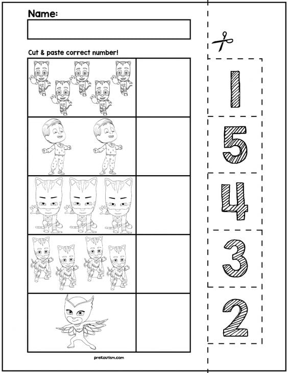 Actividades de PJ Masks para imprimir