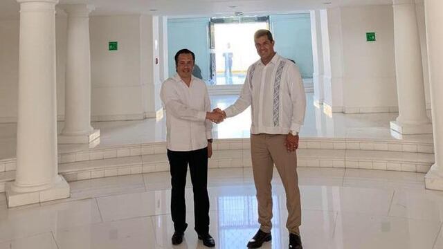 Cuitláhuac García y Ricardo Peralta.