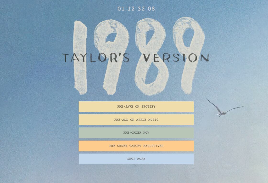 Así puedes hacer tu póster personalizado de Taylor Swift 1989 Taylor's Version