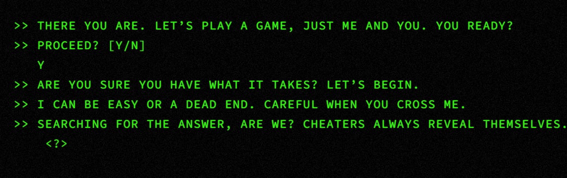 The Batman: sitio web del Acertijo