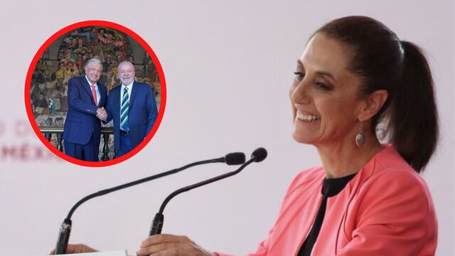Claudia Sheinbaum presume a AMLO y Lula da Silva al frente de la 'marea roja' de izquierda en Latinoamérica