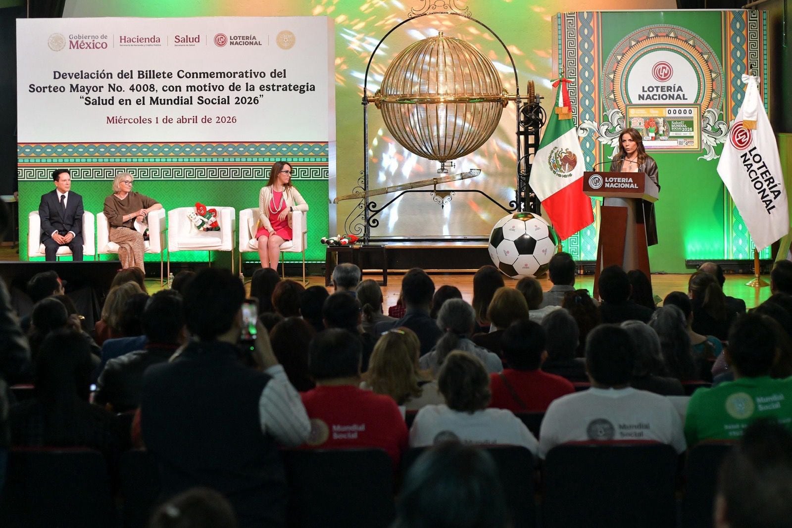 Billete de Lotería promoverá salud rumbo al Mundial 2026 en México.