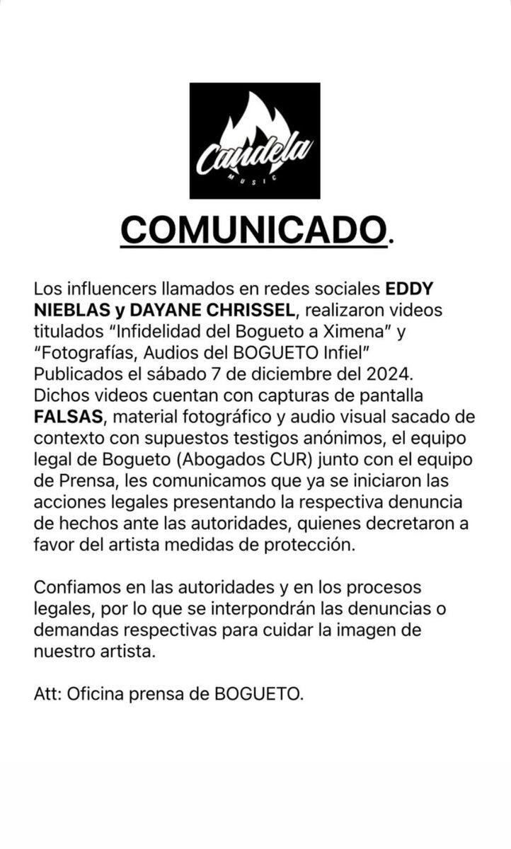 El Bogueto demandó a dos tiktokers por asegurar que le fue fiel a su novia