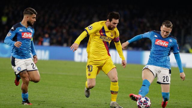 Messi no brilló en Napoli
