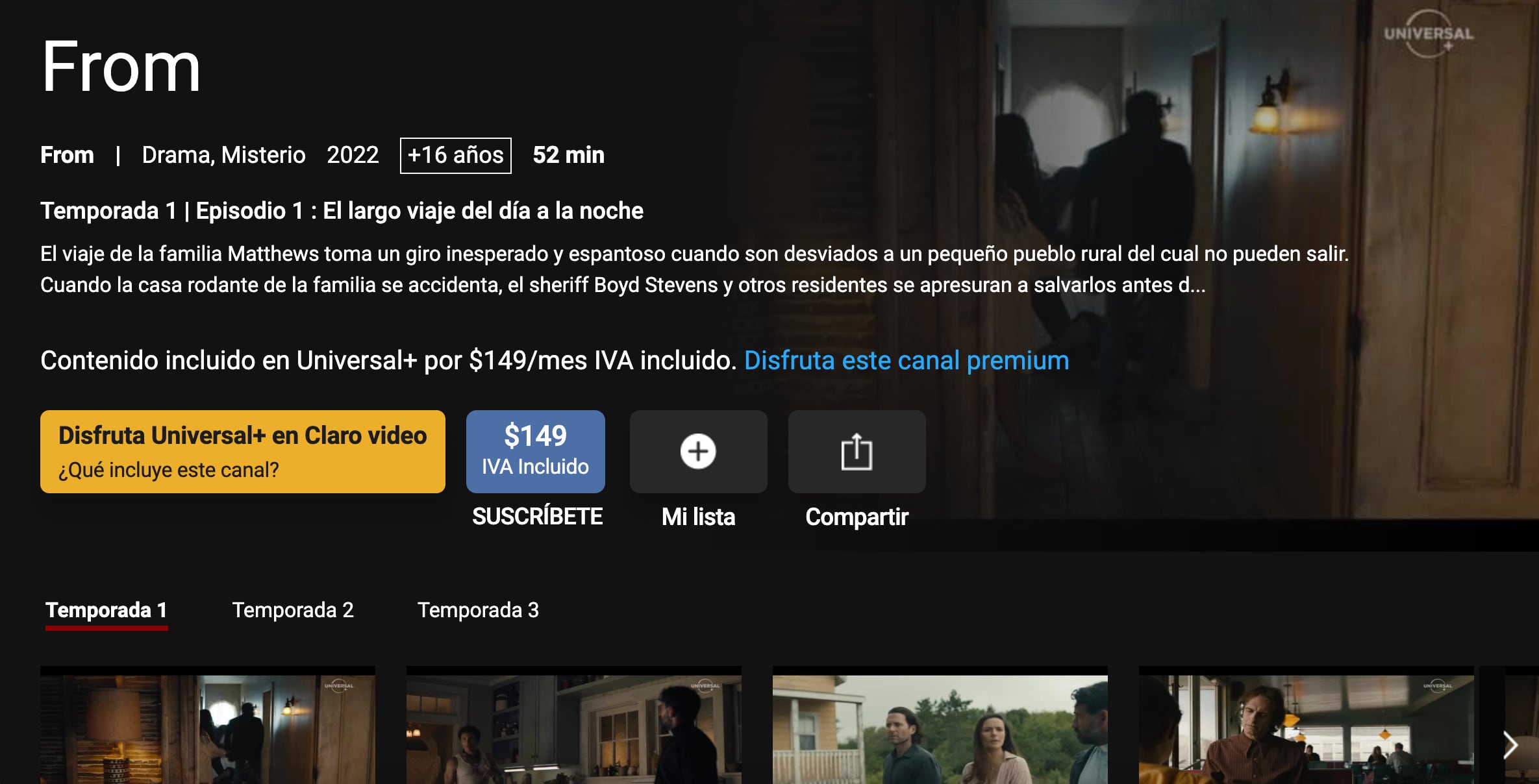 ¿Dónde ver la serie de From en México?