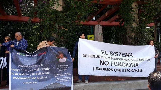Protesta asesinato Cristina Vázquez