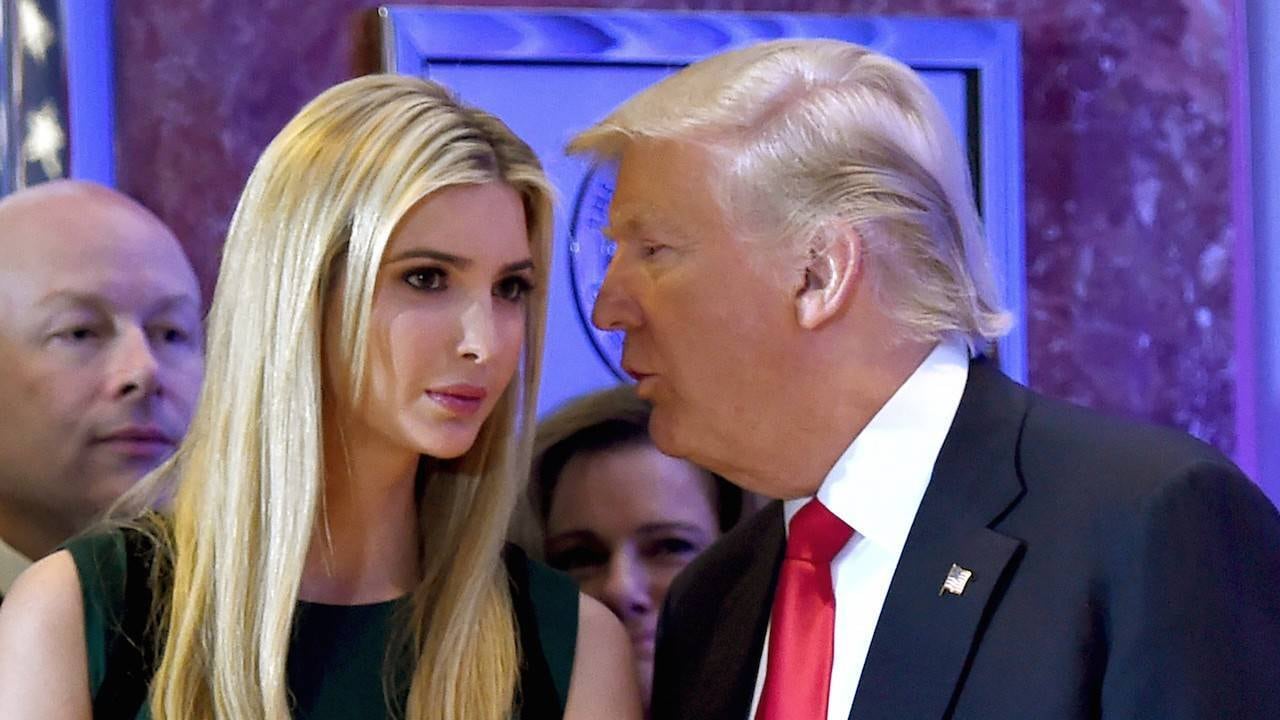 Ivanka Trump y su padre, Donald Trump.
