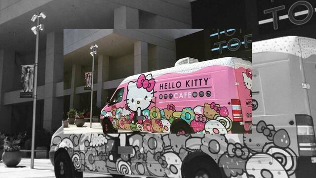 Pastelitos, galletas, café y souvenirs, todo con motivos de este famoso personaje de Sanrio. 