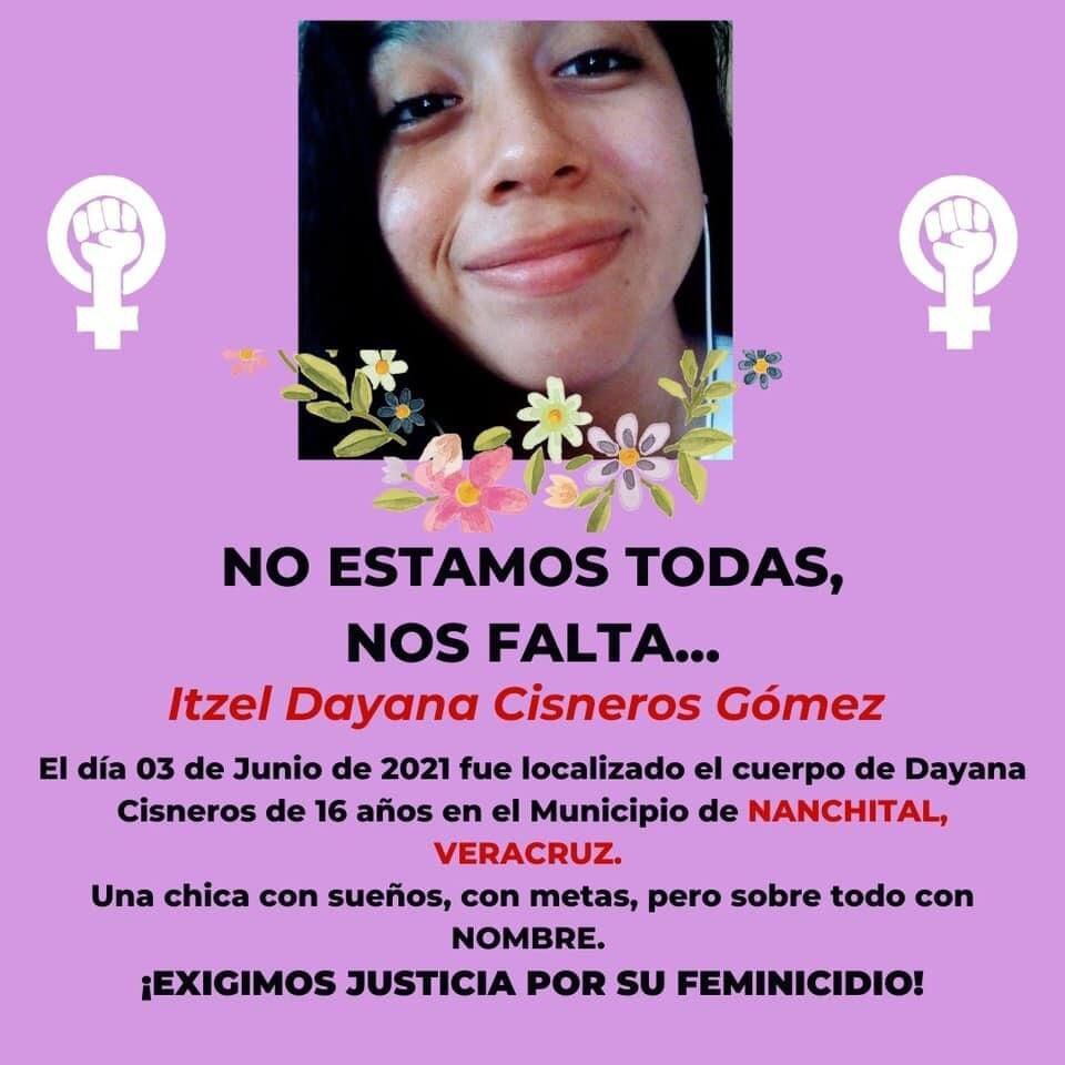 Colectivos feministas exigen justicia por el feminicidio de Itzel Dayana en Veracruz