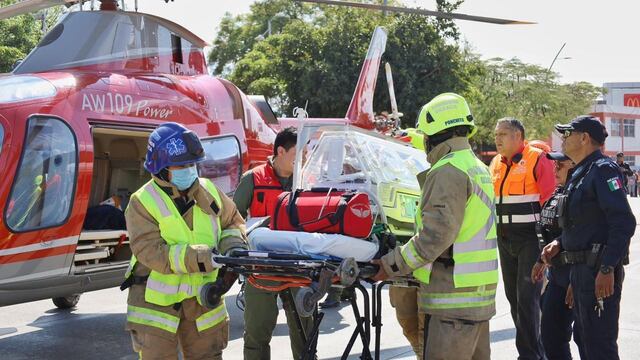 Aterrizaje exitoso de helicóptero garantiza atención urgente a recién nacido en Oaxaca: Secretaría de Salud