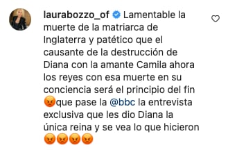 Laura Bozzo explota contra Carlos de Gales y Camila de Cornualles