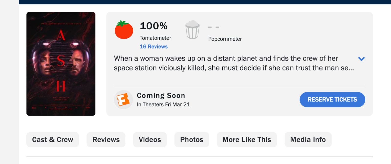 Película de Eiza González con calificación perfecta en Rotten Tomatoes