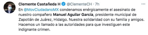 Tuit de Clemente Castañeda