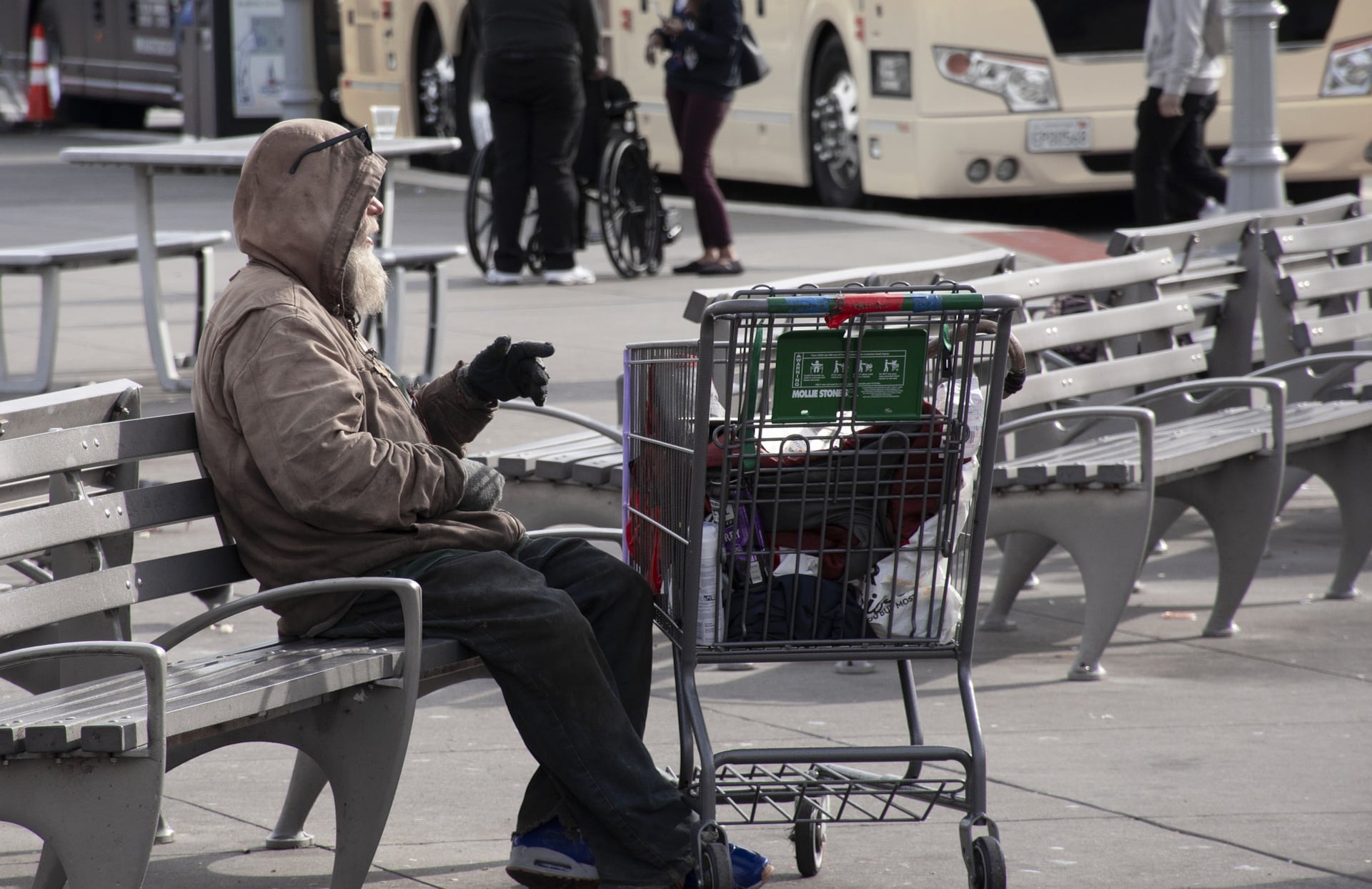 Hombre en situación de calle