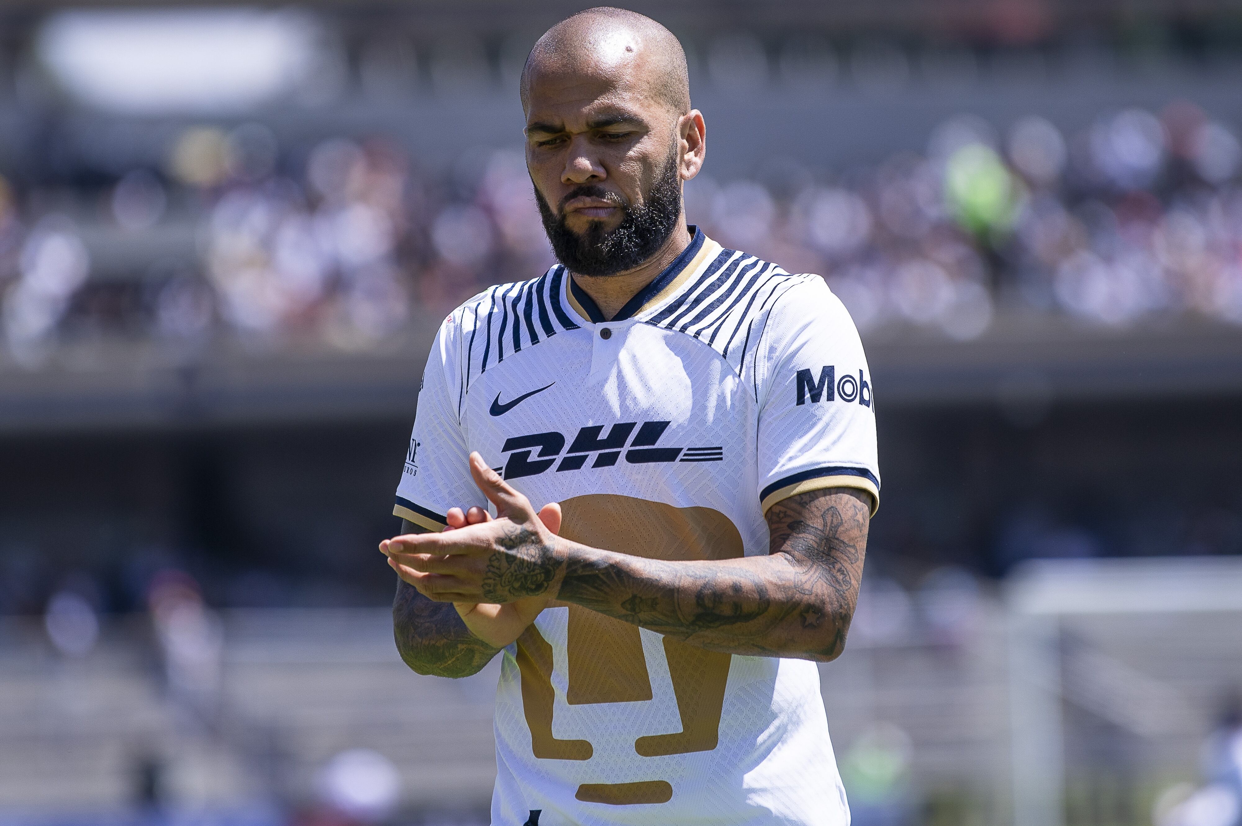 Dani Alves, futbolista del Club Pumas.