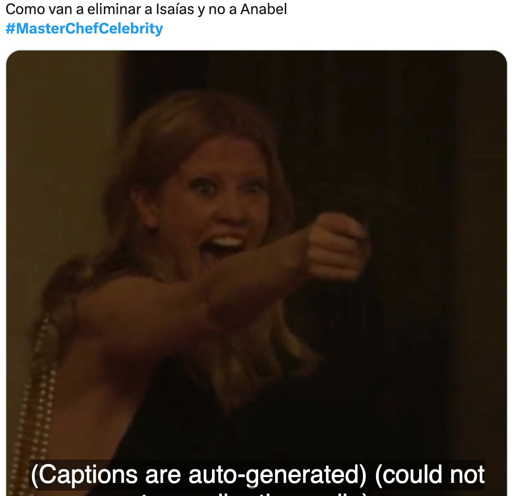 Memes de la eliminación de Chef en proceso de MasterChef Celebrity 2025