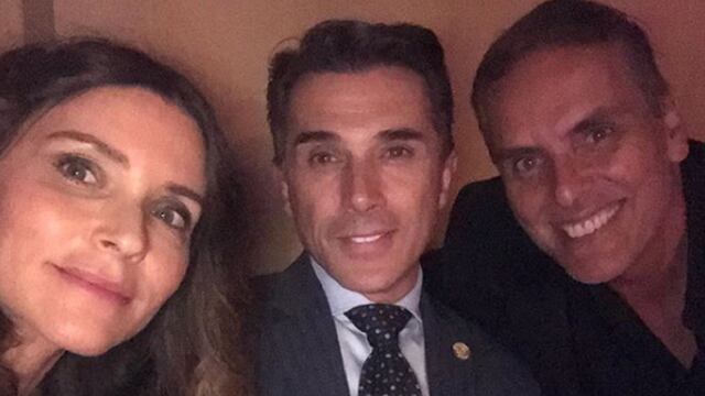 Xavier Ortiz con Sergio Mayer.