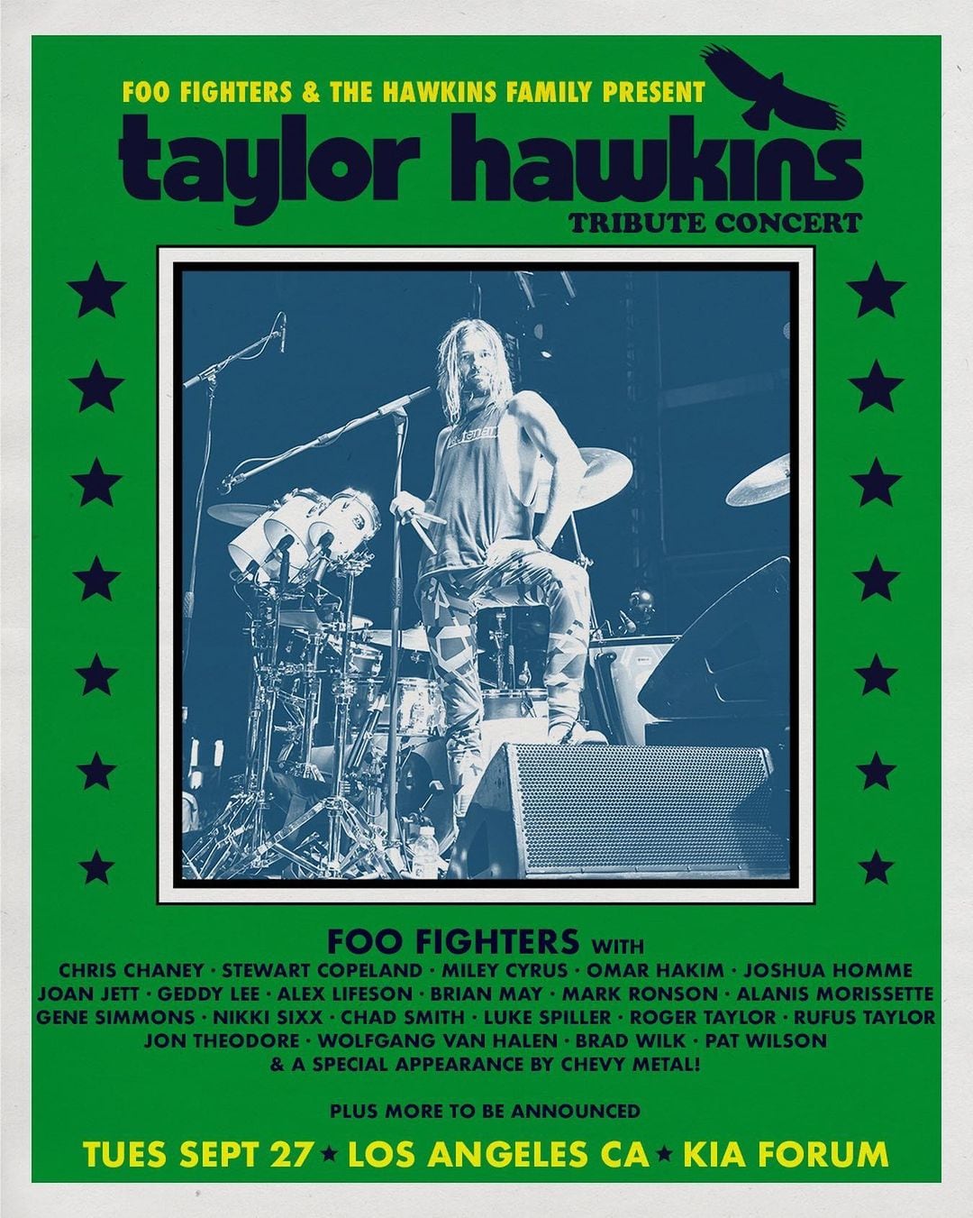 Taylor Hawkins: Estos serán los invitados especiales para el concierto tributo de Foo Fighters
