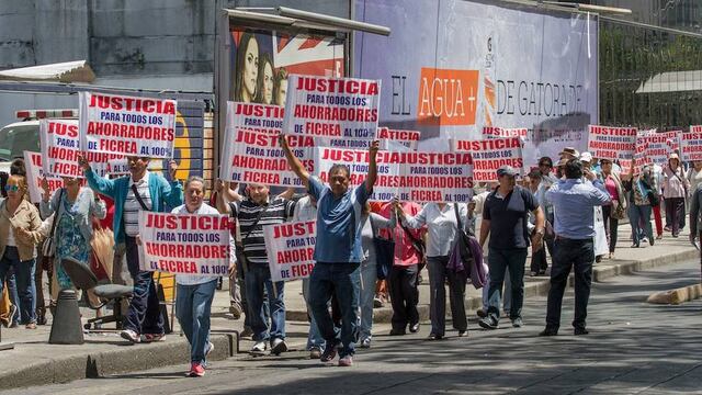 Manifestación de defraudados por Ficrea