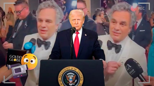 Mark Ruffalo crítica a Donald Trump durante los Globos de Oro 2026