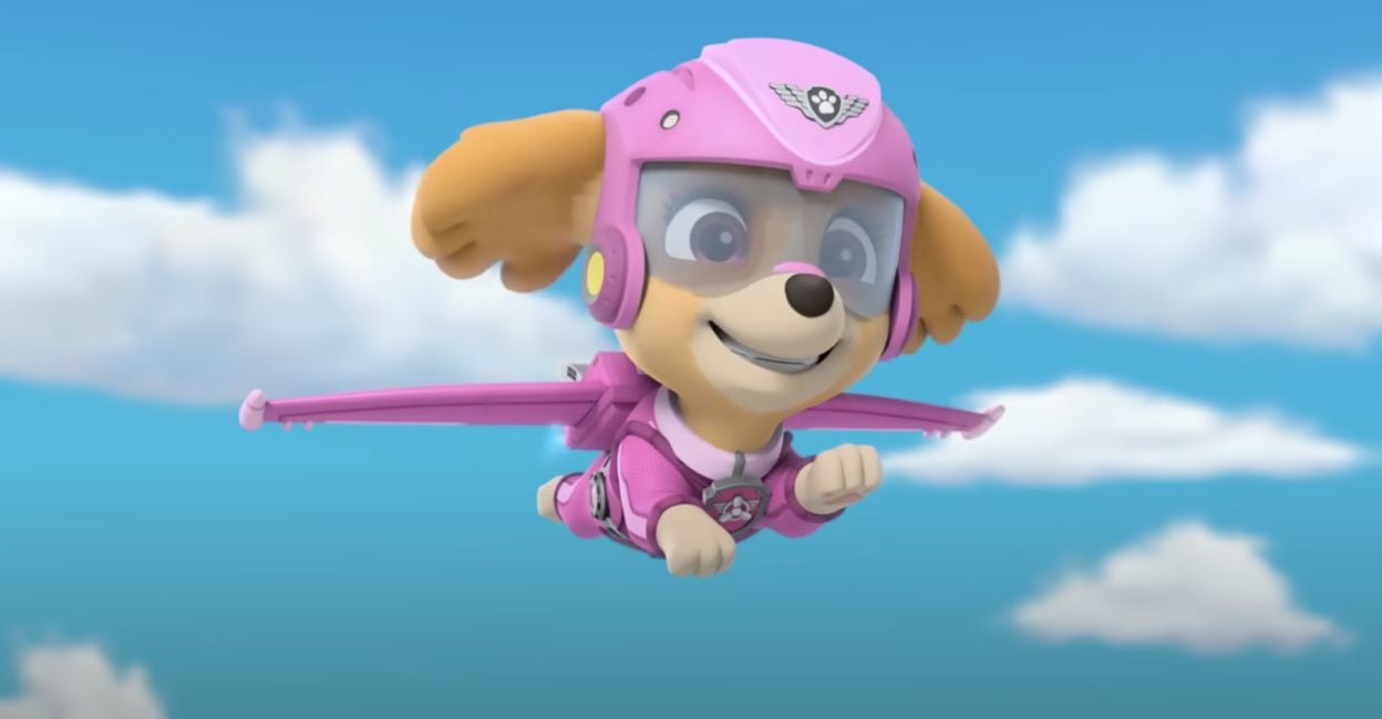 Rescates de Skye de Paw Patrol en el aire