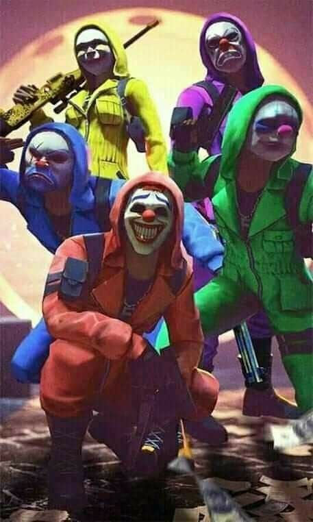 Fondo de pantalla con los personajes de Free Fire