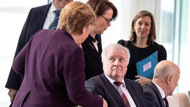 Angela Merkel y Horst Seehofer