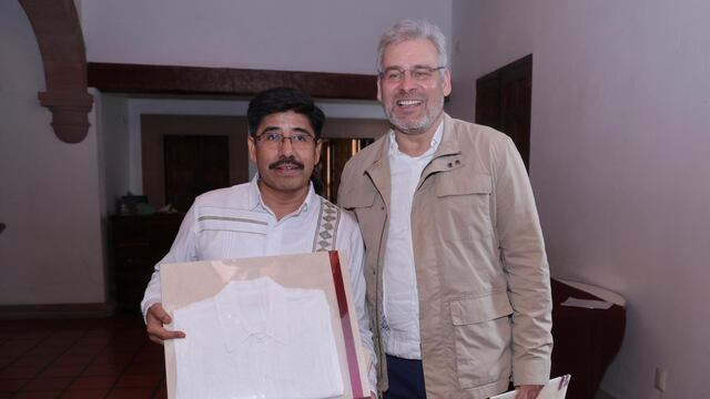 Alfredo Ramírez Bedolla respalda a Hugo Aguilar Ortiz