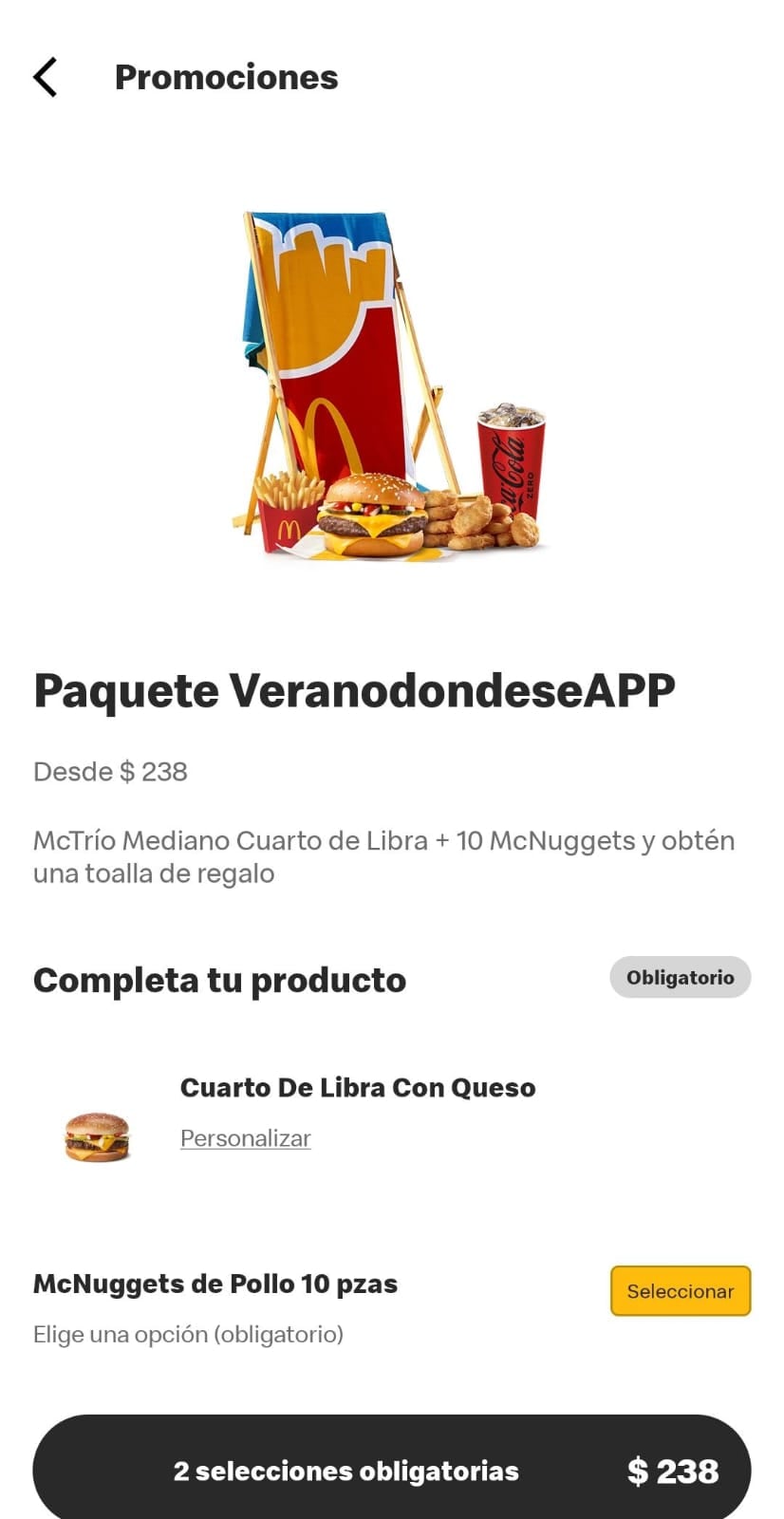 Esta es la nueva promoción de McDonalds en donde te regalan una toalla