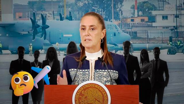 Sheinbaum aclara quiénes viajaban en el avión de Estados Unidos
