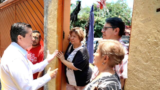 Giovani Gutiérrez en su visita al pueblo de La Candelaria en Coyoacán