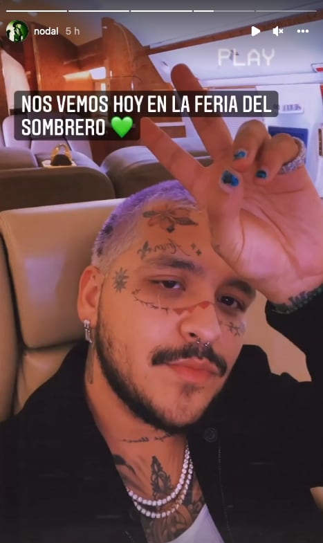 Christian Nodal regresa luego de ir a ve a Cazzu.