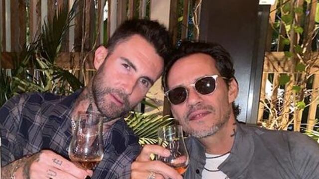 Marc Anthony y Adam Levine
