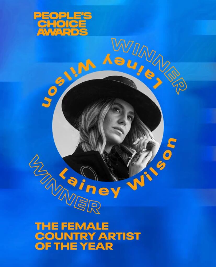 Lainey Wilson, ganadora People's Choice Awards 2024