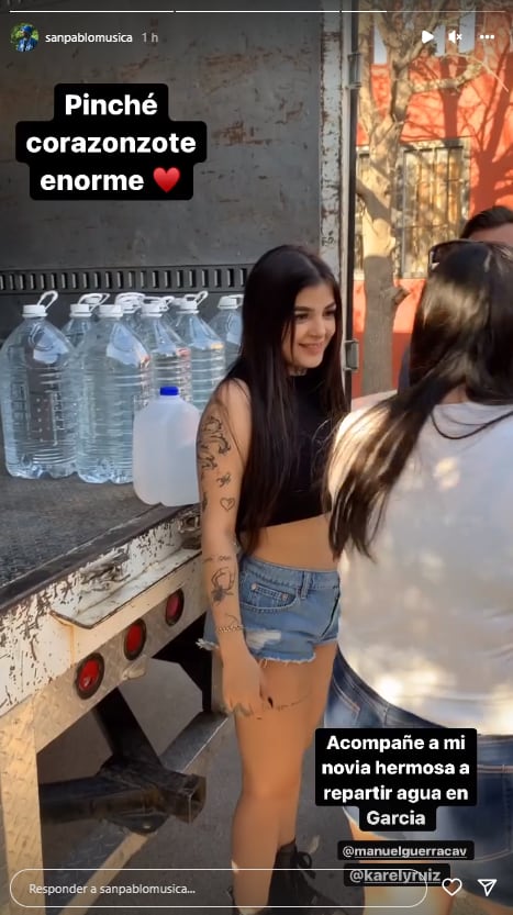 Karely Ruiz dona agua a Nuevo León.