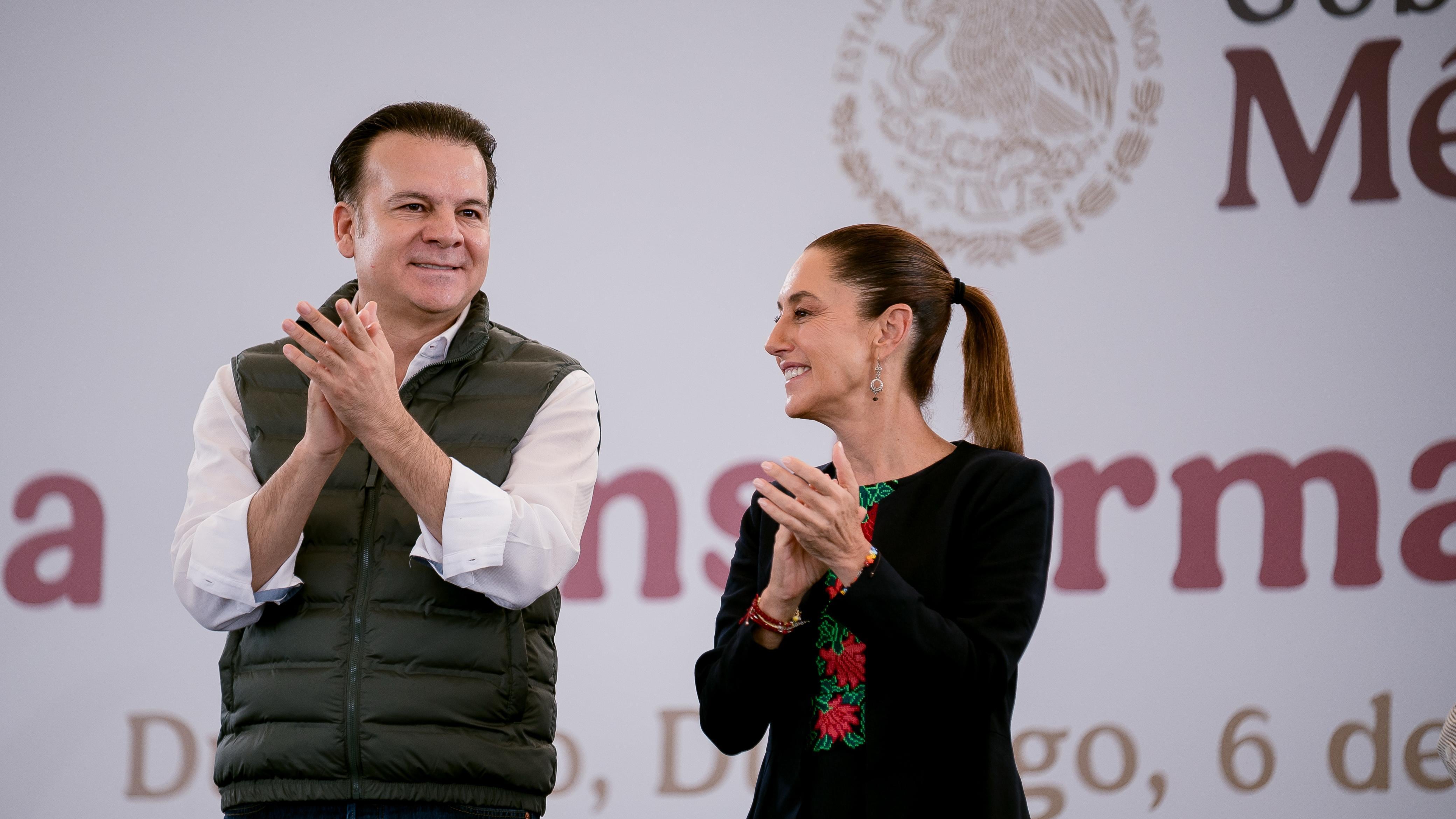 Esteban Villegas reconoce liderazgo de Claudia Sheinbaum en proyectos para Durango