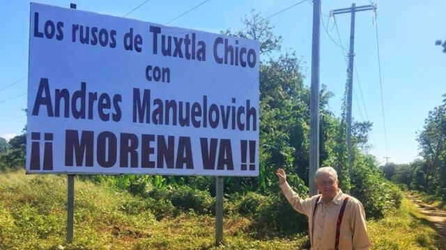 Andrés Manuel López Obrador en Tuxtla Chico